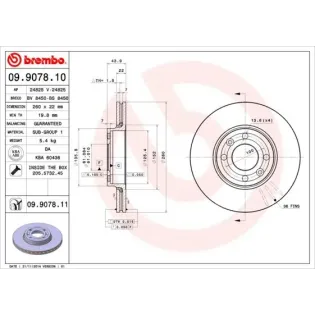 AP 24825 Disco de freno