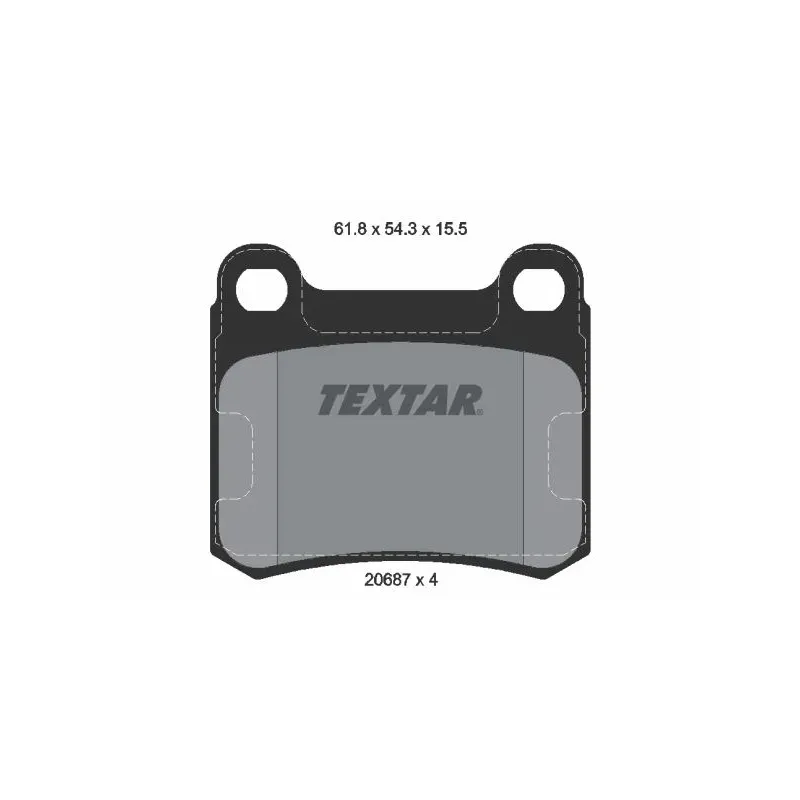 TEXTAR 2068701 Juego de pastillas de freno