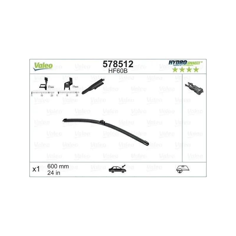 VALEO 578512 Limpiaparabrisas
