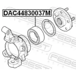 FEBEST DAC44830037M Cojinete de rueda