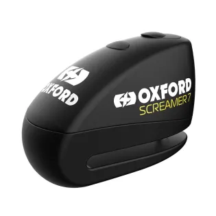 Candado de disco con alarma Oxford Screamer 7 negro/negro - LK289