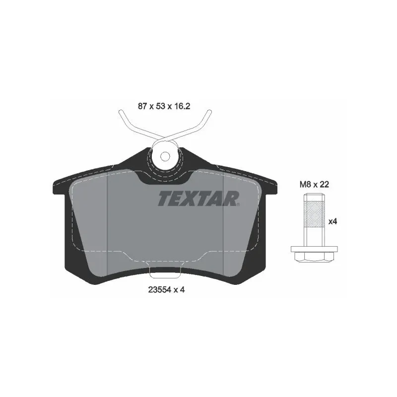 TEXTAR 2355406 Juego de pastillas de freno