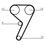 CONTINENTAL CTAM CT881K3 Juego de correas dentadas