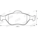 JURID 573041J Juego de pastillas de freno