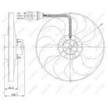 NRF 47204 Ventilador, refrigeración del motor