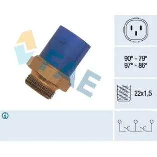 FAE 38170 Interruptor de temperatura, ventilador del radiador