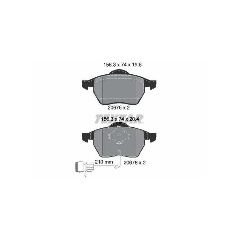 TEXTAR 2067602 Juego de pastillas de freno