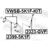 FEBEST VWSB-5K1F-KIT Juego de reparación, suspensión del estabilizador