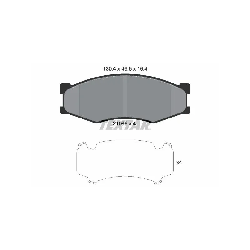 TEXTAR 2109901 Juego de pastillas de freno