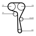 CONTINENTAL CTAM CT1167K1 Juego de correas dentadas