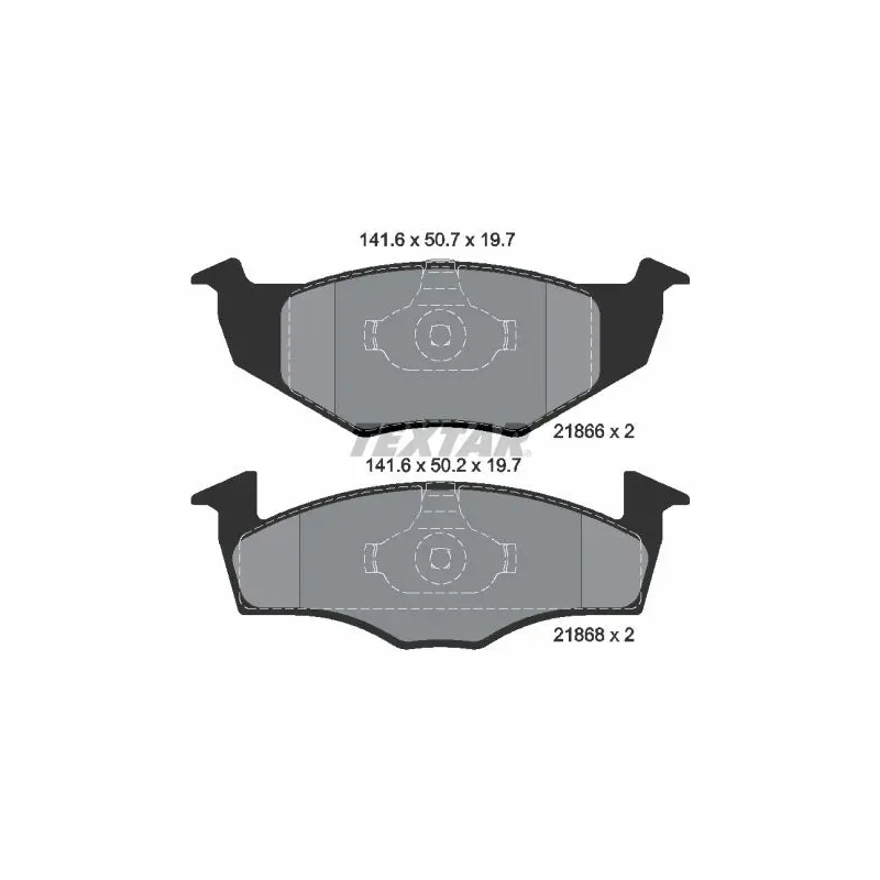 TEXTAR 2186603 Juego de pastillas de freno