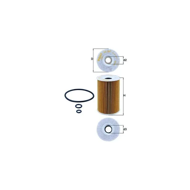 MAHLE OX 388D Filtro de aceite