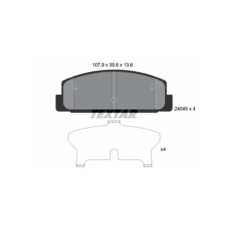TEXTAR 2404501 Juego de pastillas de freno