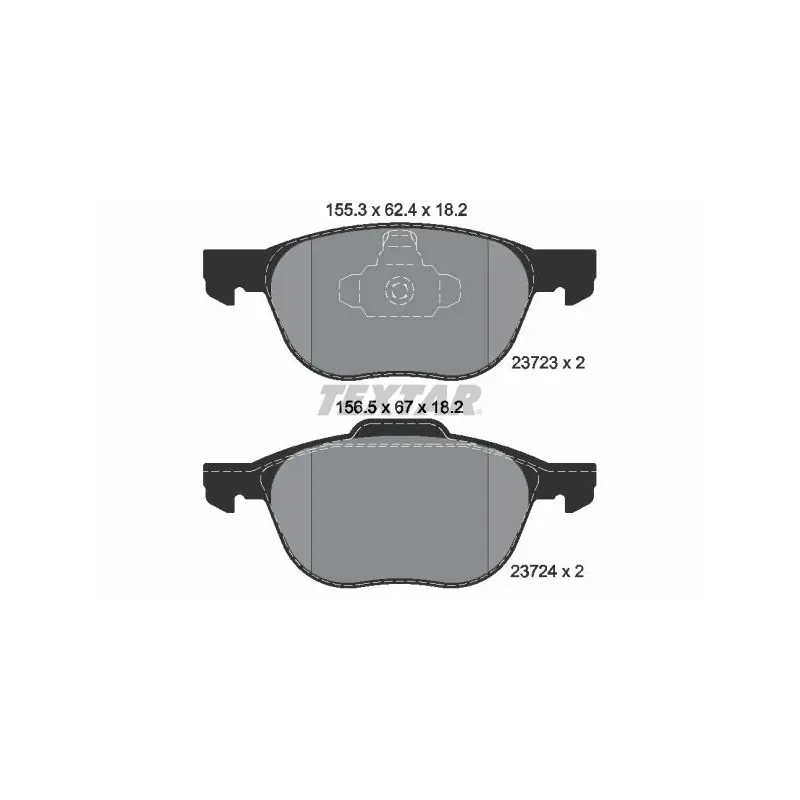 TEXTAR 2372301 Juego de pastillas de freno