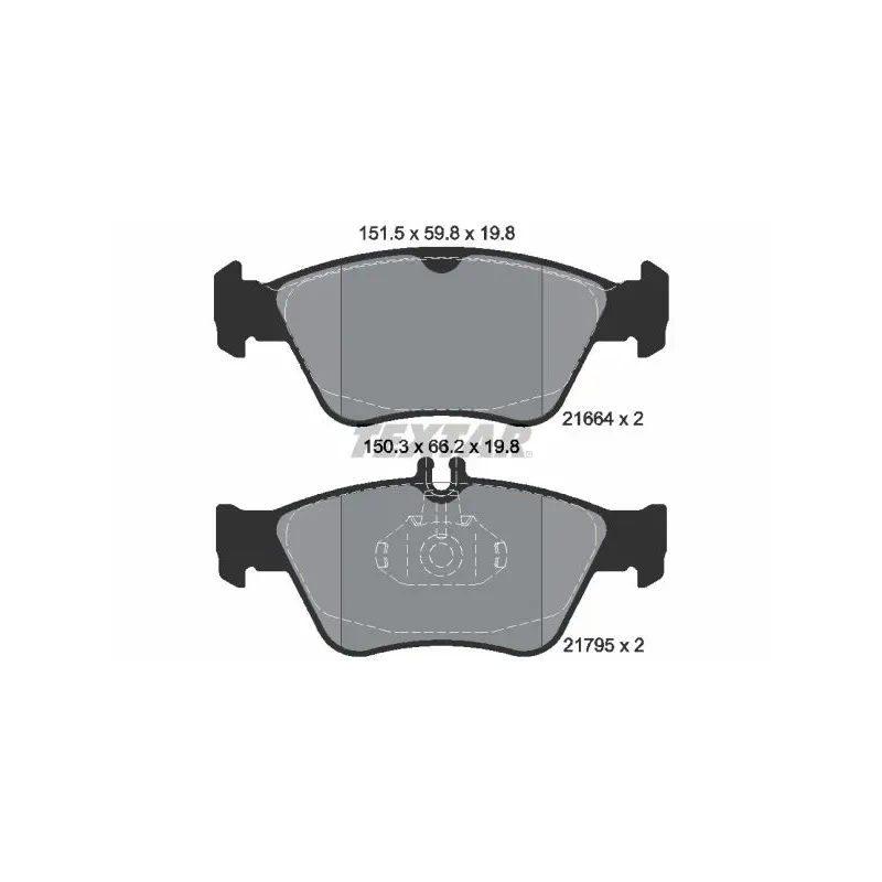 TEXTAR 2166404 Juego de pastillas de freno