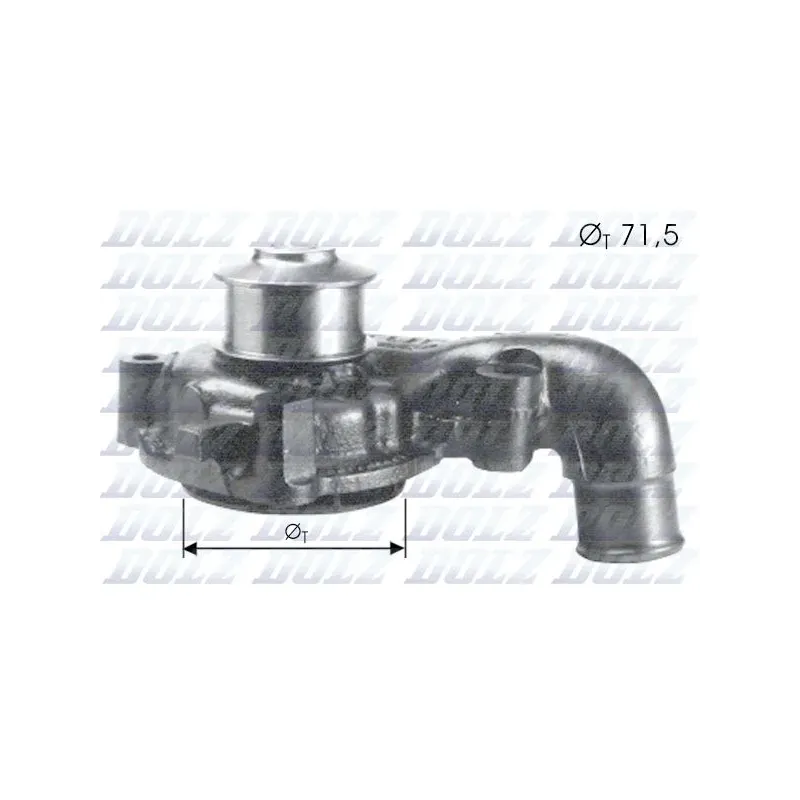DOLZ F165 Bomba de agua, refrigeración del motor