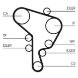 CONTINENTAL CTAM CT1044 Correa dentada