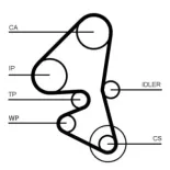 CONTINENTAL CTAM CT1203 Correa dentada