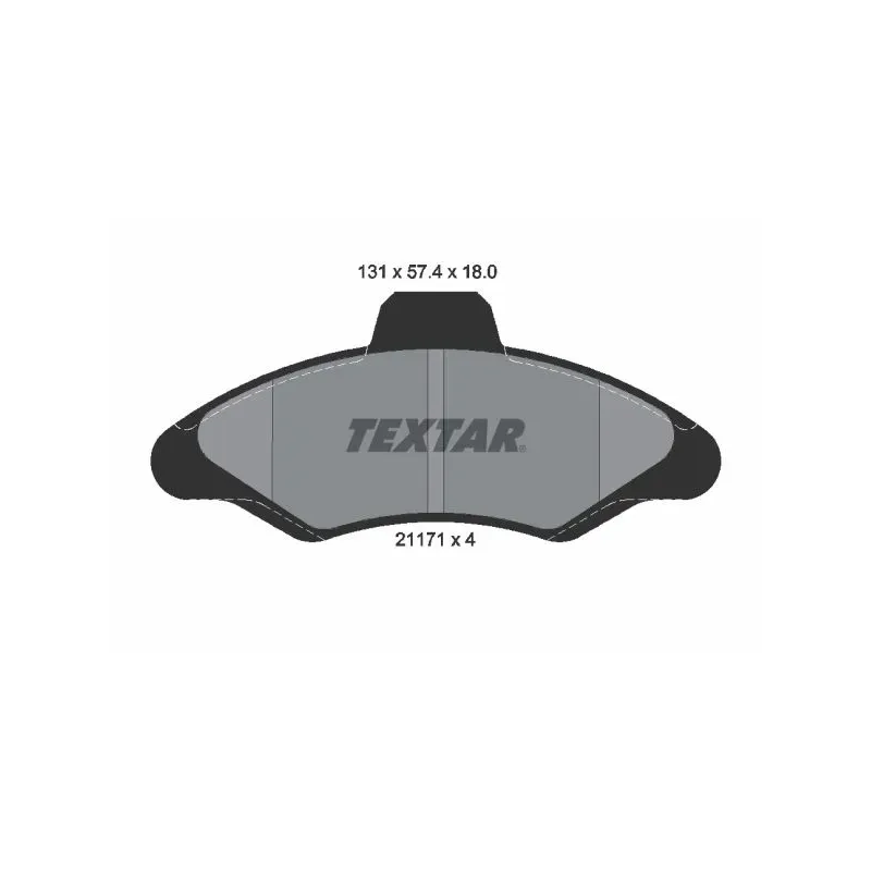 TEXTAR 2117105 Juego de pastillas de freno