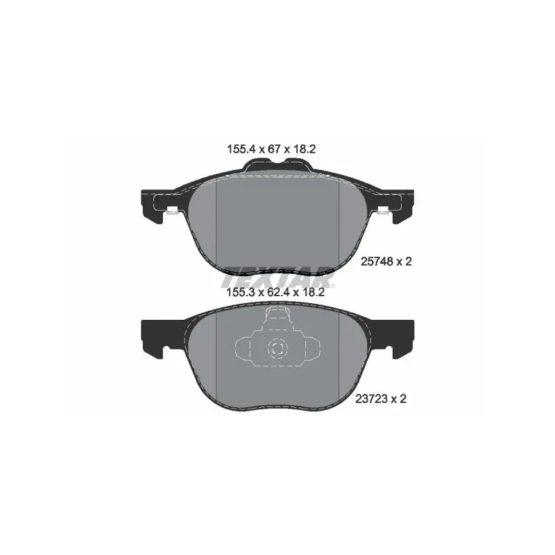 TEXTAR 2574801 Juego de pastillas de freno