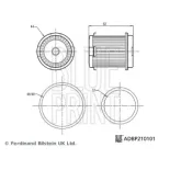 BLUE PRINT ADBP210101 Filtro hidráulico, transmisión automática