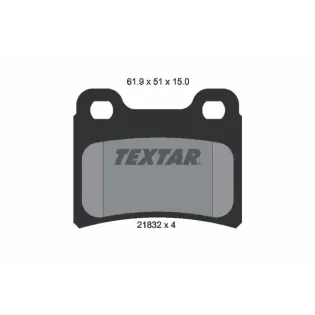 TEXTAR 2183201 Juego de pastillas de freno