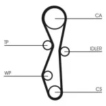 CONTINENTAL CTAM CT1140WP1 Bomba de agua + kit correa distribución