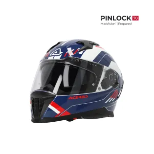 Casco integral Acerbis X-Way Graphic Homologación 22-06 blanco, azul y rojo 0026016.034