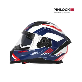 Casco integral Acerbis X-Way Graphic Homologación 22-06 blanco, azul y rojo 0026016.034