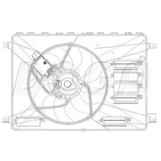 DOGA EFO074 Ventilador, refrigeración del motor