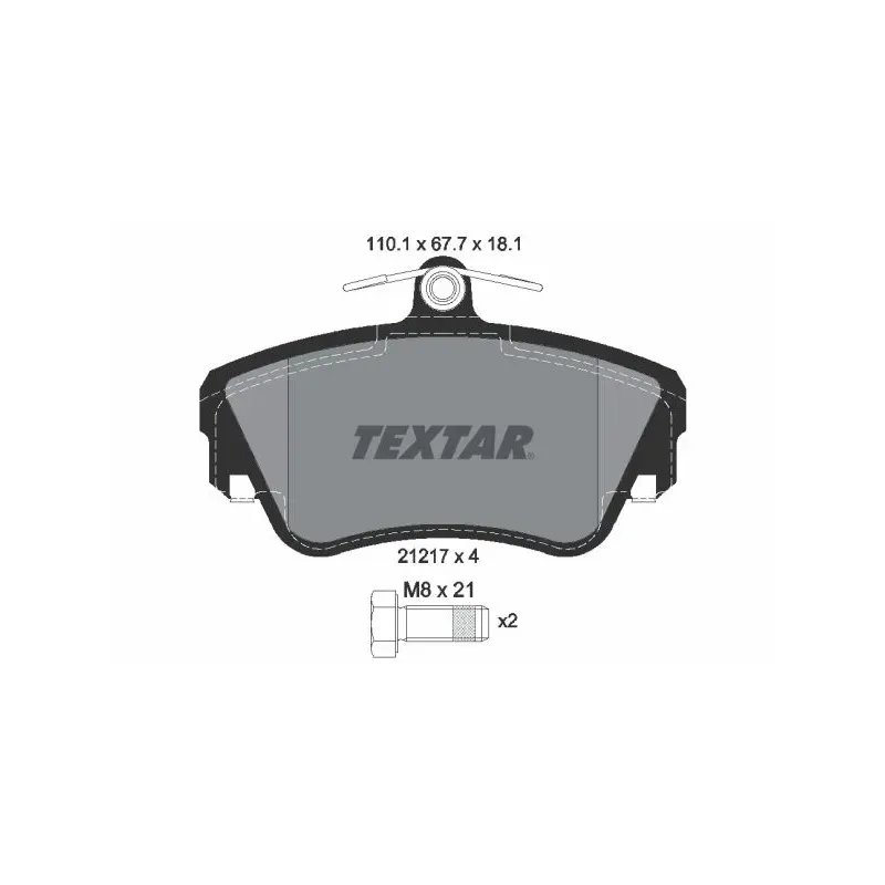 TEXTAR 2121702 Juego de pastillas de freno