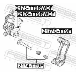 FEBEST 2174-TT9F Pasador guía, pinza del freno