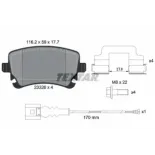 TEXTAR 2332602 Juego de pastillas de freno
