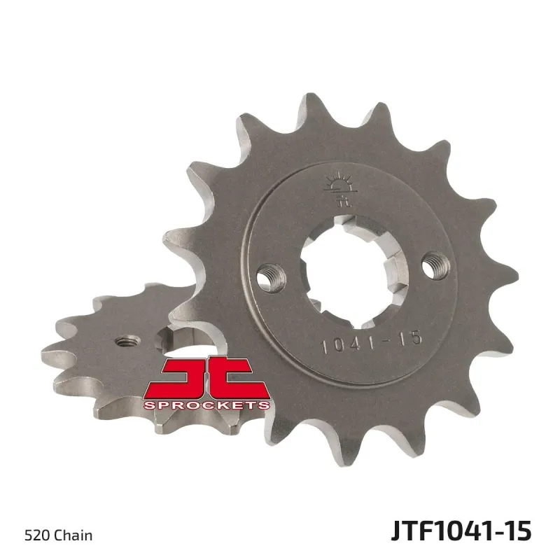 Piñón de moto JT Sprockets acero 15 dientes P.520 JTF1041.15