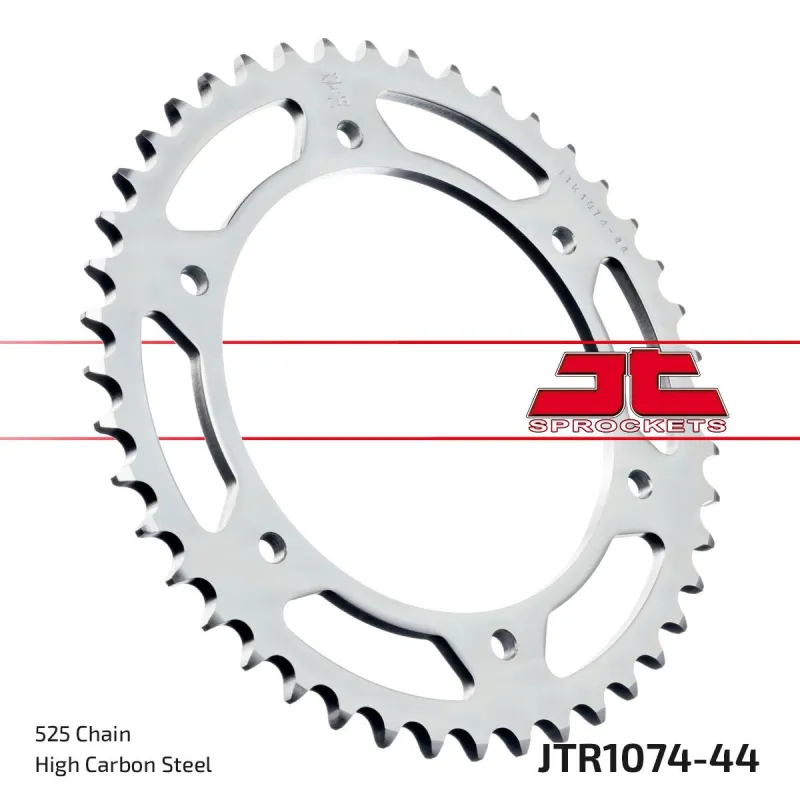 Corona moto JT Sprockets de acero de 44 dientes JTR1074.44