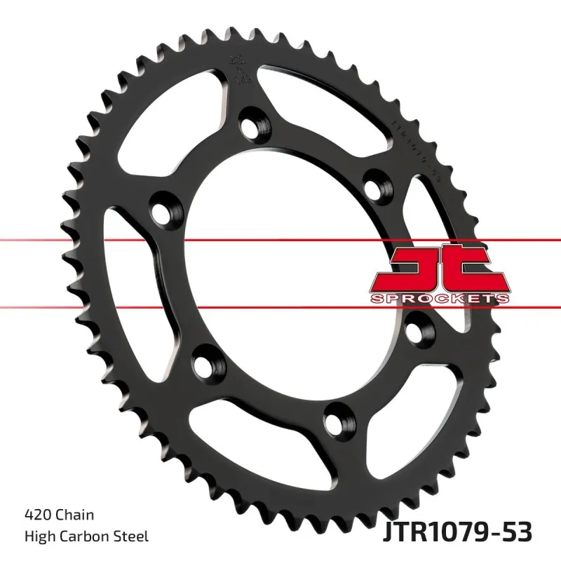Corona moto JT Sprockets de acero CPI SM 53 dientes P.520 JTR1079.53