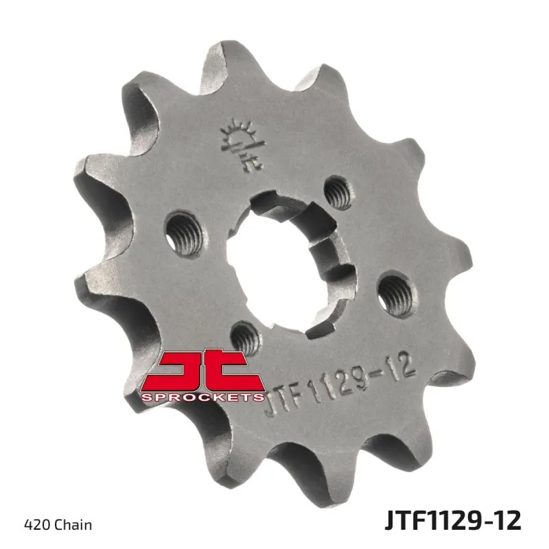 Piñón de moto JT Sprockets acero 12 dientes P.420 JTF1129.12