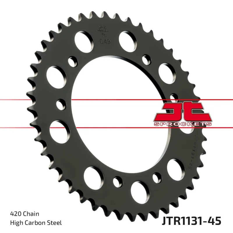 Corona moto JT Sprockets de acero de 45 dientes JTR1131.45