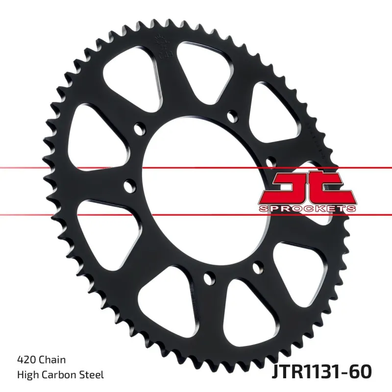 Corona moto JT Sprockets de acero de 60 dientes JTR1131.60