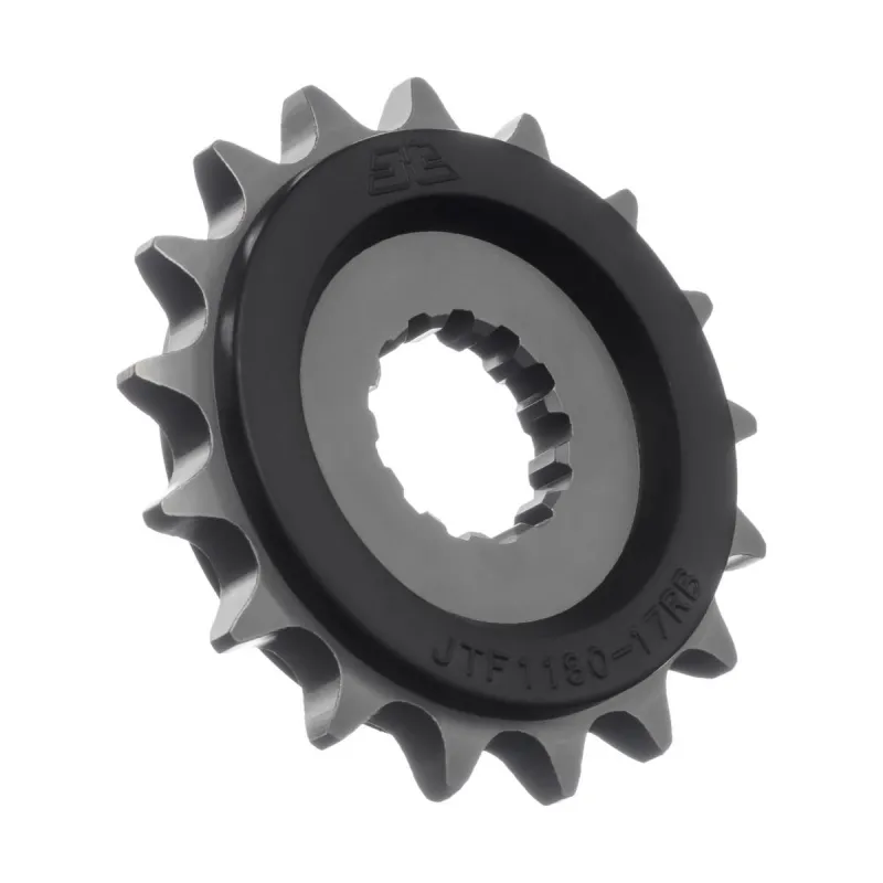 Piñón moto JT Sprockets acero con goma 17 dientes P.530 JTF1180.17RB