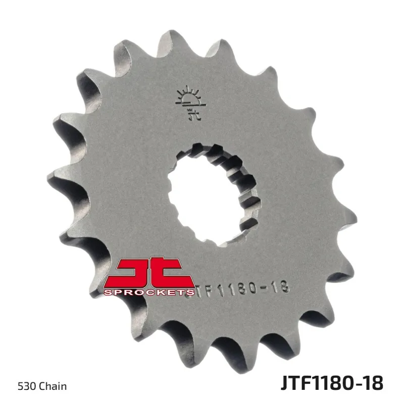 Piñón de moto JT Sprockets acero 18 dientes P.530 JTF1180.18
