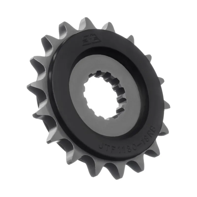Piñón moto JT Sprockets acero con goma 18 dientes P.530 JTF1180.18RB