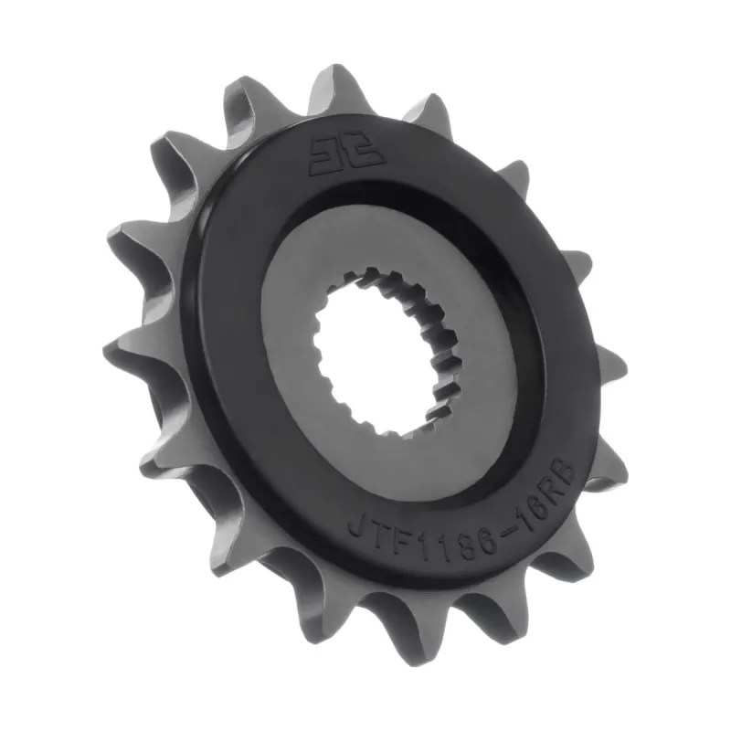 Piñón de moto JT Sprockets con goma 16 dientes P.525 JTF1186.16RB