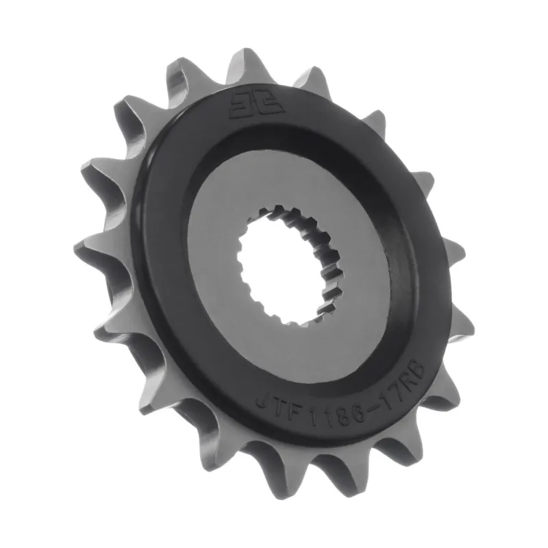 Piñón moto JT Sprockets acero con goma 17 dientes P.525 JTF1186.17