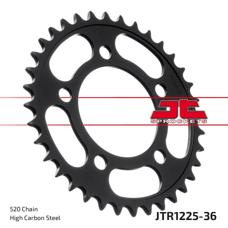 Corona moto JT Sprockets de acero de 36 dientes JTR1225.36