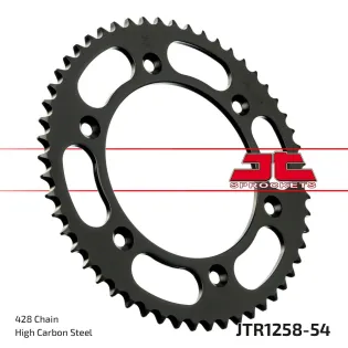 Corona moto JT Sprockets de acero de 54 dientes JTR1258.54