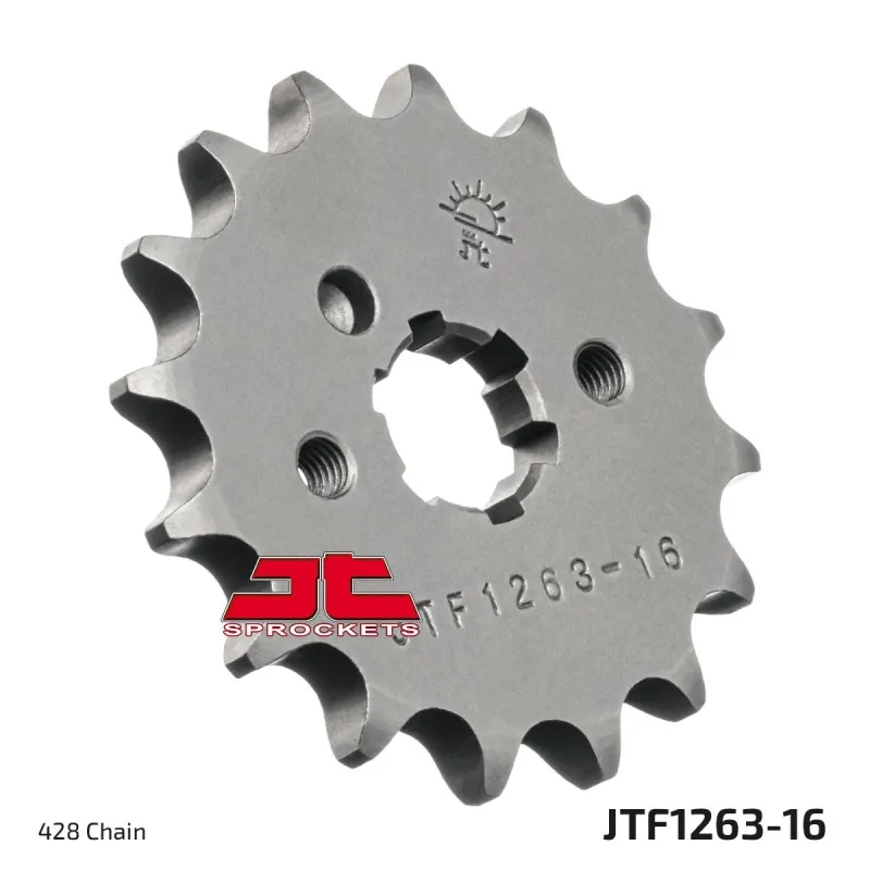 Piñón de moto JT Sprockets 16 dientes P.428 JTF1263.16