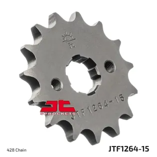 Piñón de moto JT Sprockets 15 dientes P.428 JTF1264.15