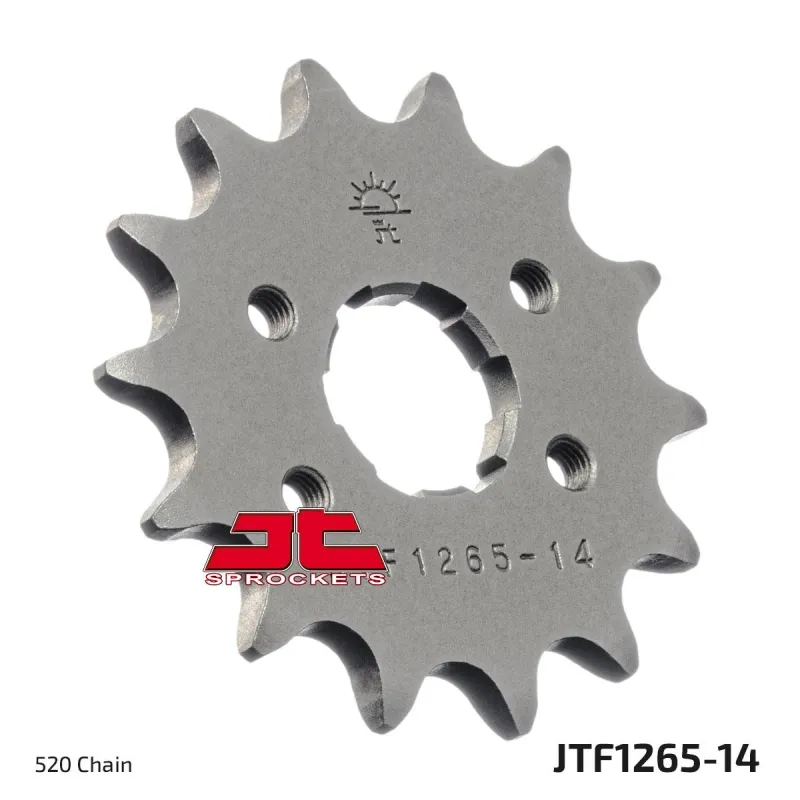 Piñón de moto JT Sprockets acero 14 dientes P.520 JTF1265.14