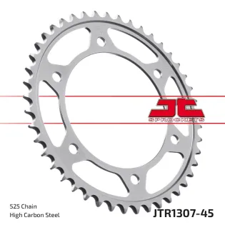 Corona moto JT Sprockets de acero de 45 dientes JTR1307.45